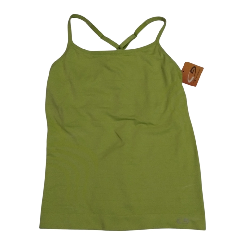 Champion Women's S Lime Green Athletic Camisole Tank Top Build In Bra